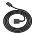 Hoco X73 - Charging And Data Transmittion Cable (2.4A -1M), USB-A To Lightning Plug, Compatible With Apple iPhone iPad Airpods - Black - Safqqa