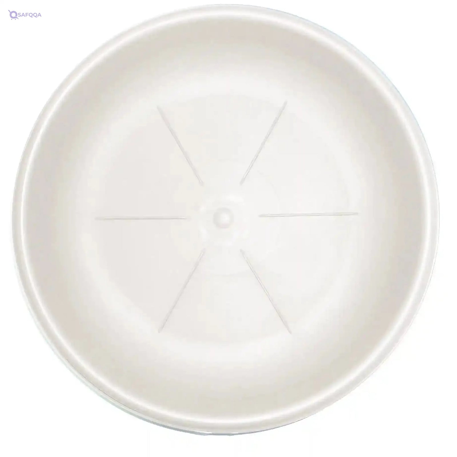 Bama Round Saucer, 20062, Off White, Plastic - Made In Italy - Safqqa
