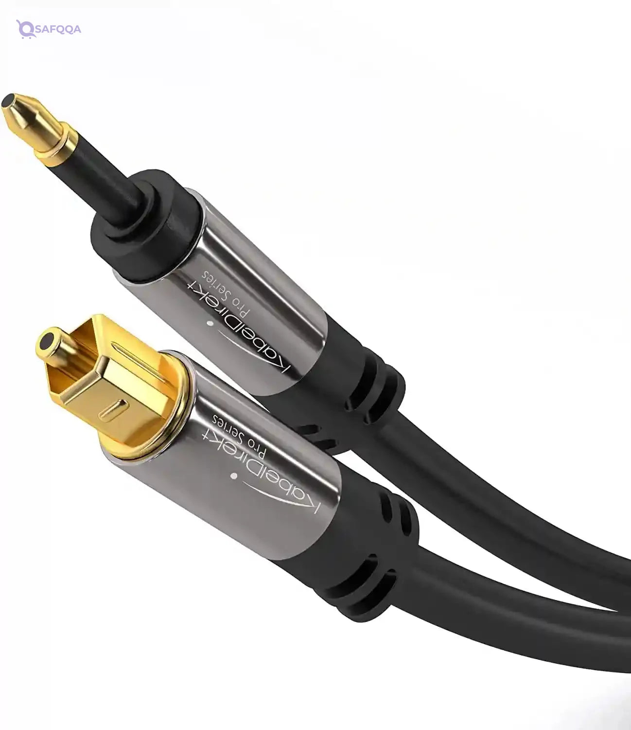 KabelDirekt 389 10m Mini-TOSLINK cable (digital audio cable, optical, TOSLINK to Mini-TOSLINK, fiber optic, transmits digital signals TVs/amplifiers/Hi-Fi systems) black - Safqqa