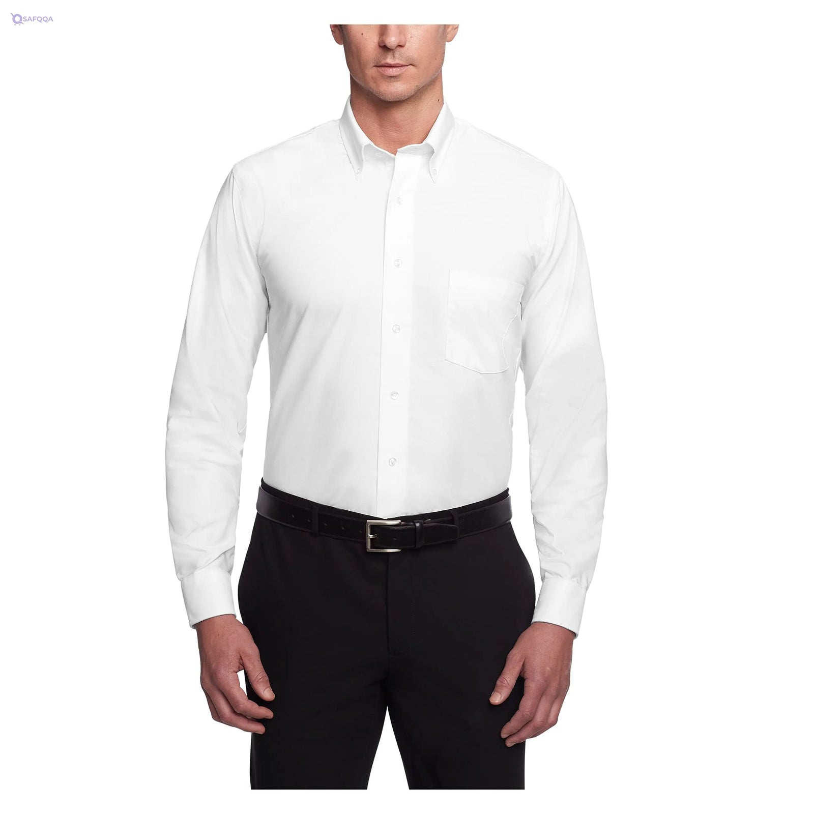 Van Heusen Men’s Tall Fit Dress Shirt, Flex Collar, Solid – Big and Tall - Safqqa