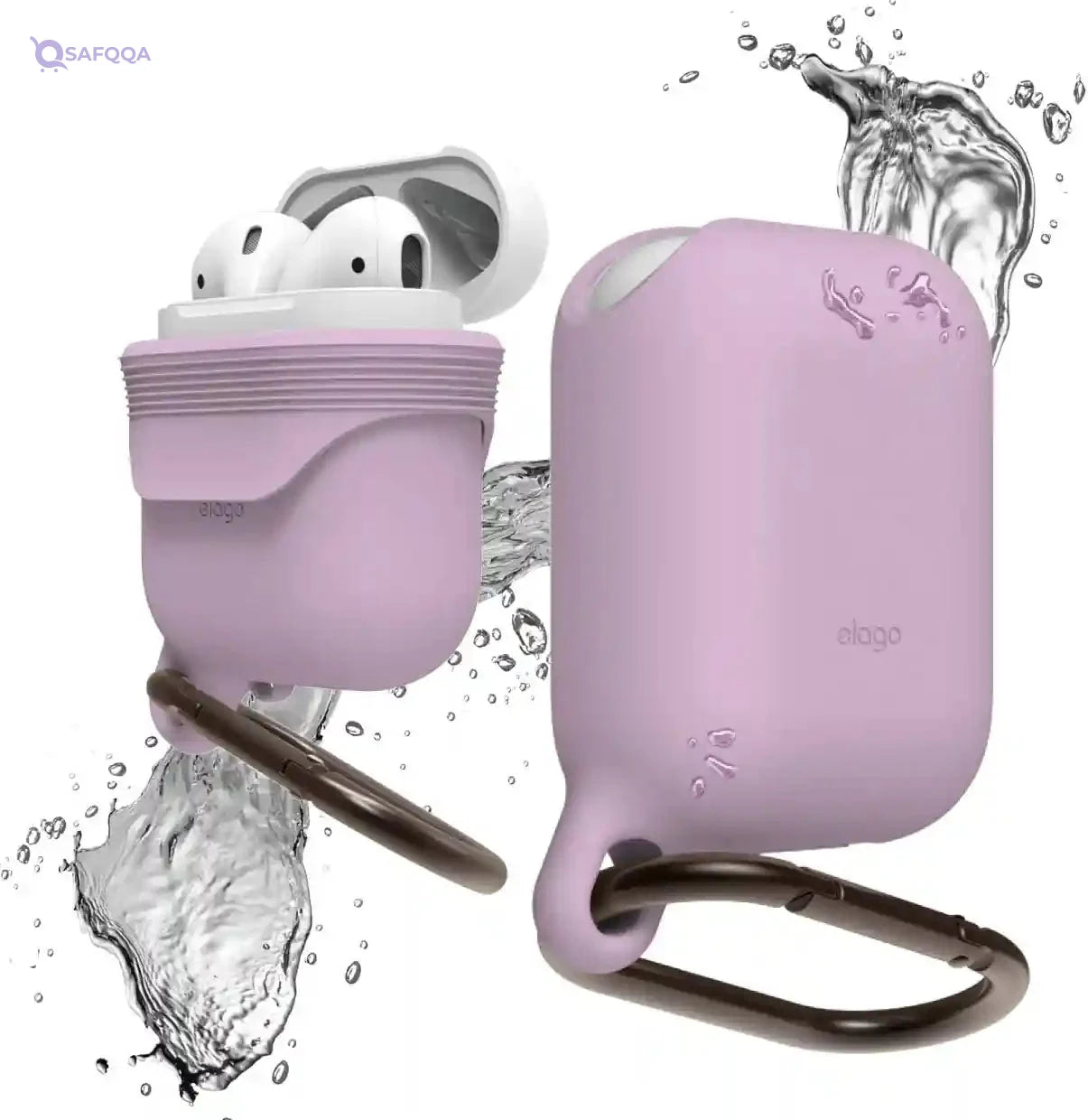 ELAGO AIRPODS WATERPROOF HANG CASE - LAVENDER - Safqqa Egypt