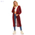 JAMILA Self Patterned Open Neckline Long Cardigan For Women,Versatile design pairs well with tops, jeans, and dresses. - Safqqa