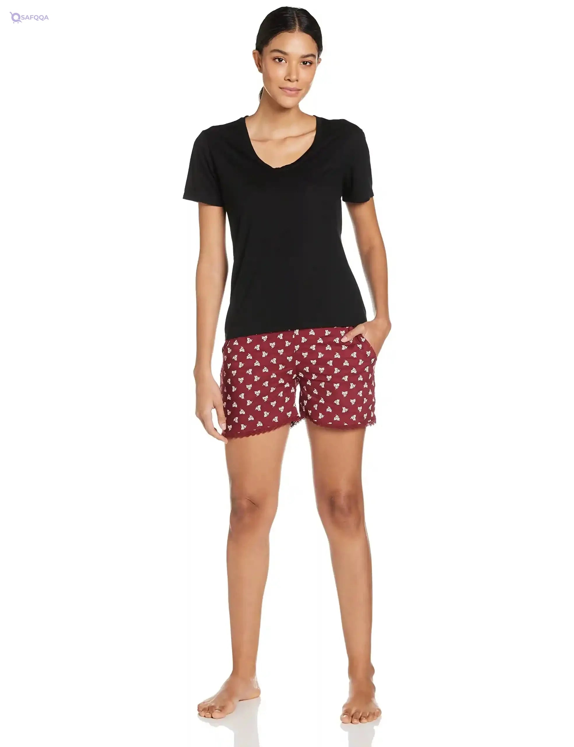 Fruit of the Loom Women’s Pyjama Shorts - Safqqa