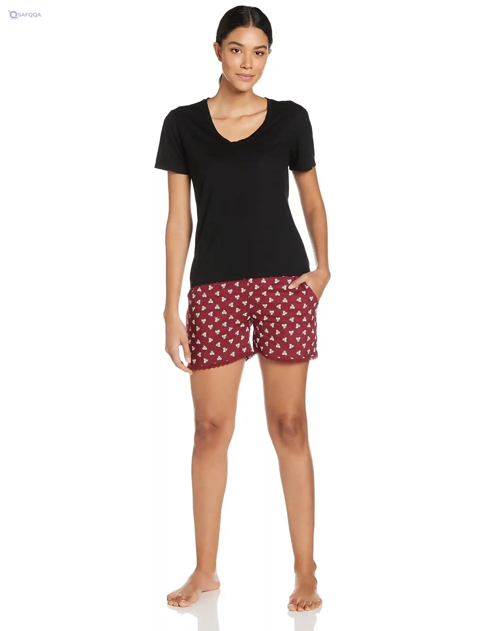 Fruit of the Loom Women’s Pyjama Shorts - Safqqa