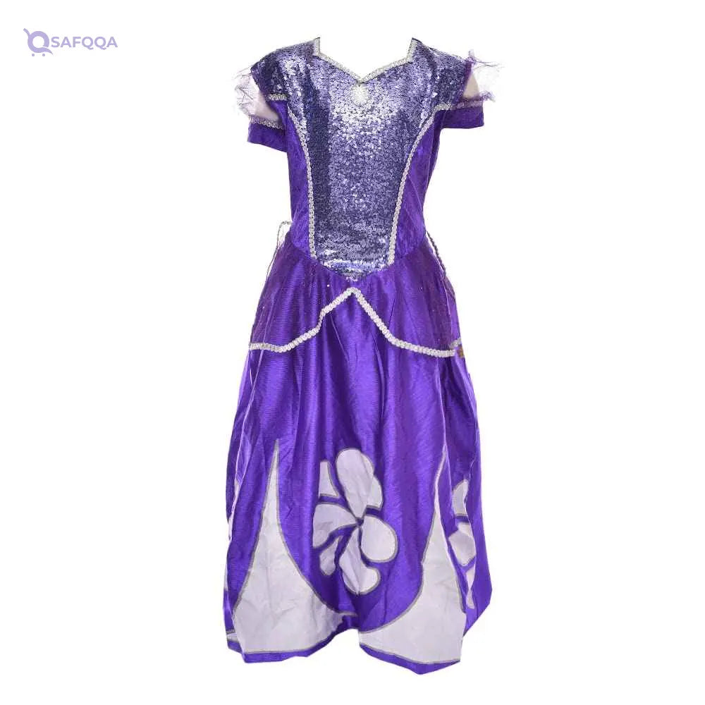Fabric costume sofia the fisrt design with giltter for girls - Safqqa Egypt