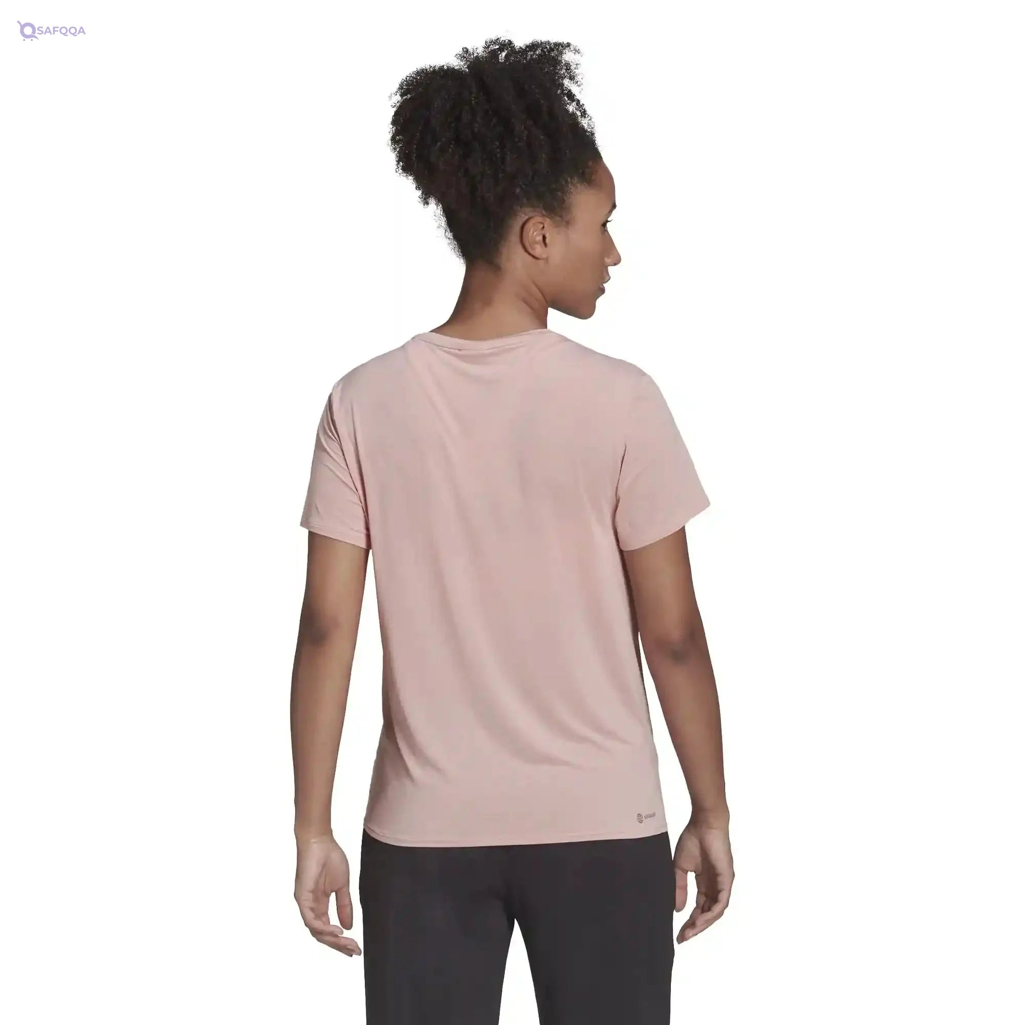 Adidas WTR ICNS 3S Training Wonder Mauve T-Shirt (Short Sleeve) for Women - Safqqa