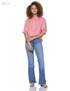 Splash Basic Mandarin Collar Front Button Three Quarter Sleeves Blouses for Women - Safqqa Egypt