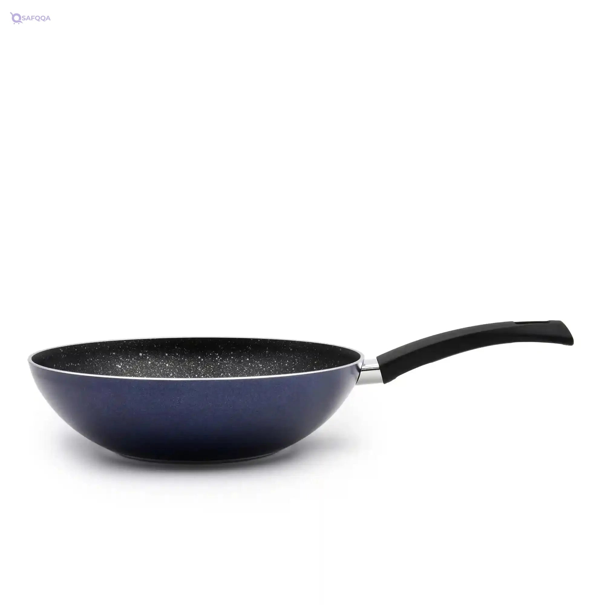 Celar Aluminum Lady Blue Wok, 28 cm Diameter, Induction + Gas Stove, Made In Portugal - Safqqa
