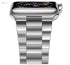 Watch band 42mm 44mm , stainless steel metal wristband strap bracelet for apple watch band 42mm44mm series 5 series 4 iwatch bands (silver - Safqqa