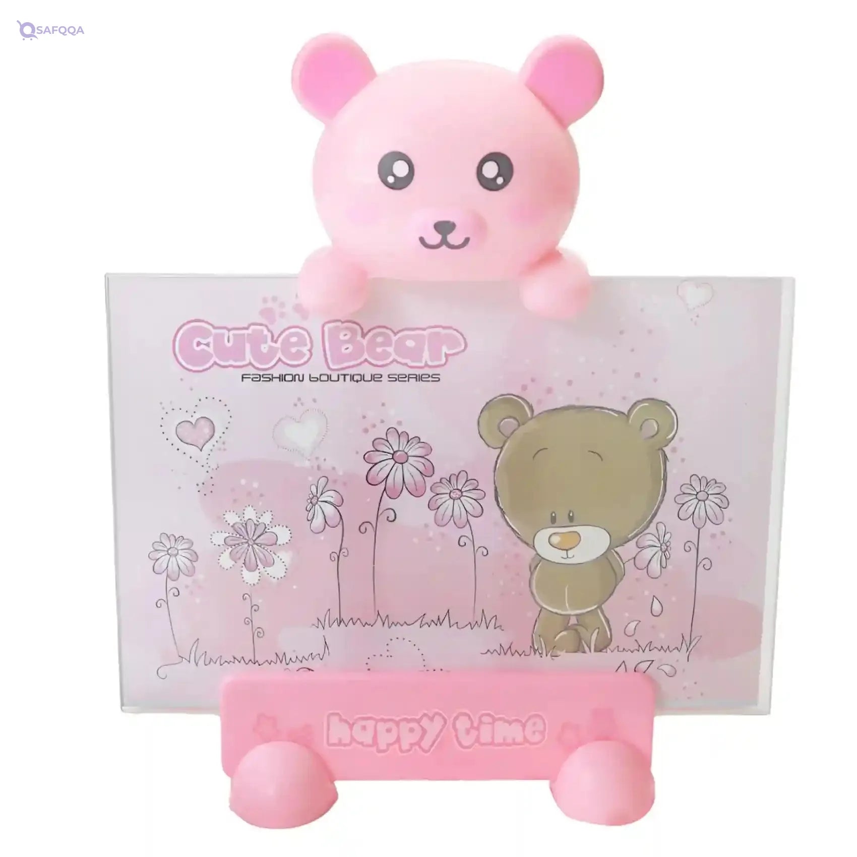 Baby Shower Gift Set for Girls – Pink Bear Shape - Safqqa
