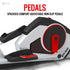 PowerMax Fitness® EH-800 Elliptical Cross Trainer Home Gym Workout Machine Magnetic Brake System, Max User Weight 120kg, LCD Display, Pulse Sensor, Antislip Pedal & Magnetic Resistance Silver - Safqqa