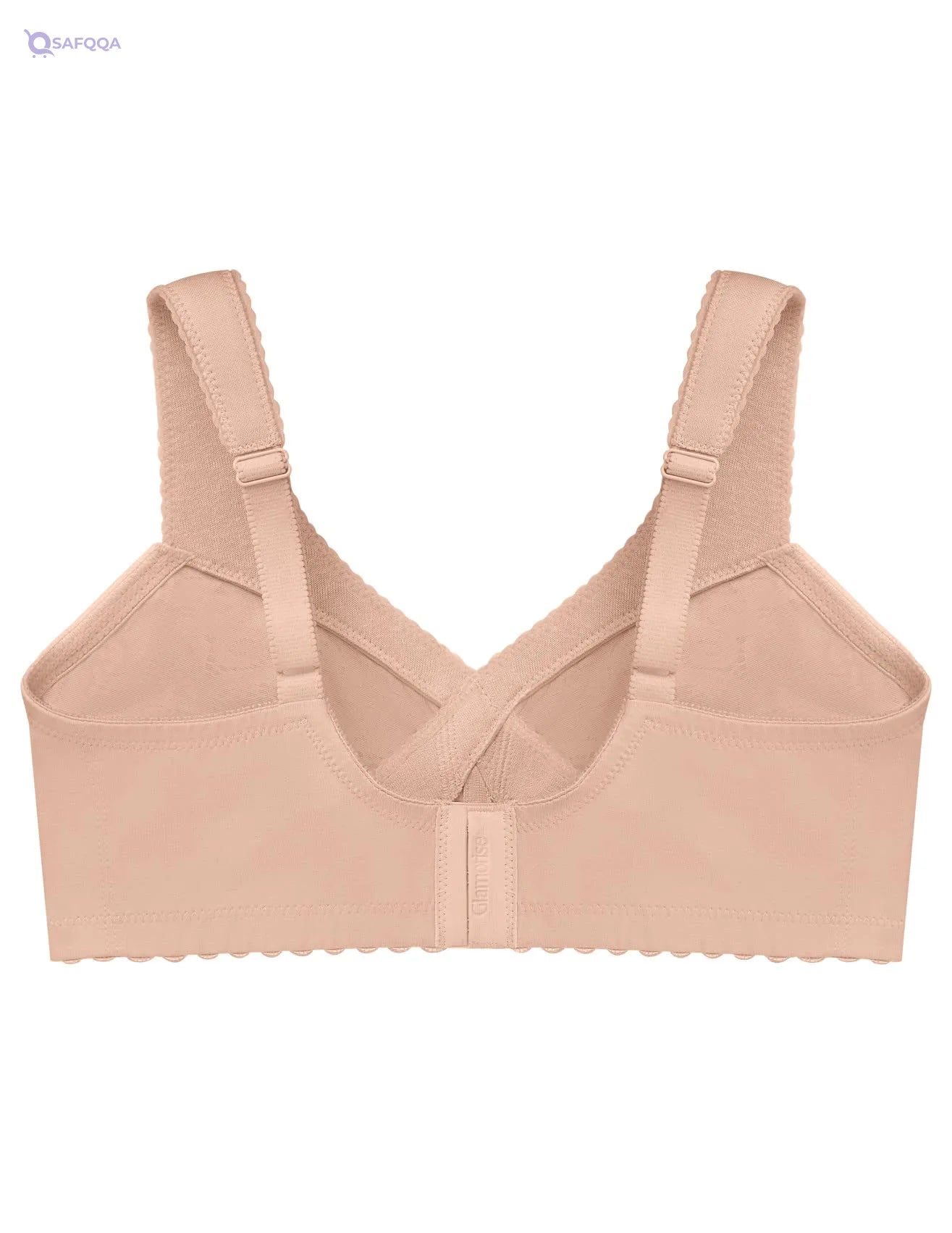 Glamorise Cotton Comfort Wirefree Bra for Plus Size Women - Safqqa