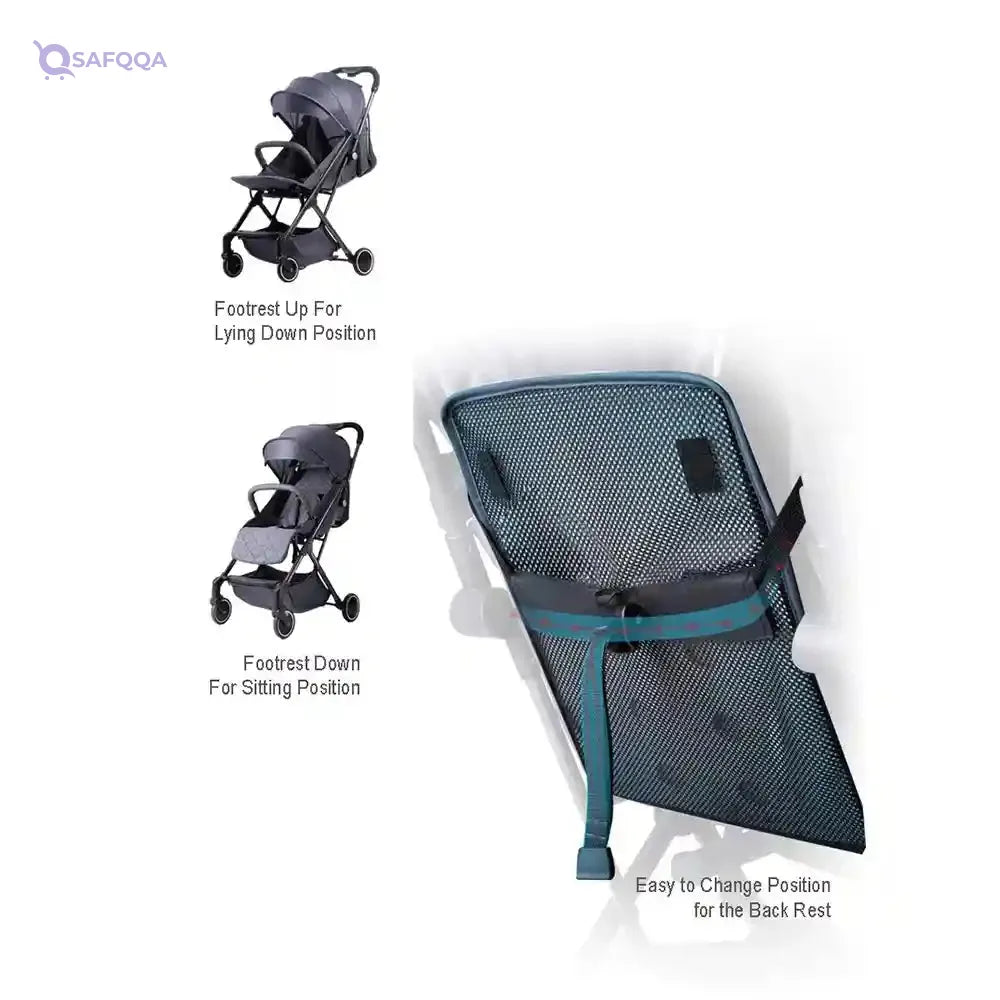 TEKNUM Travel Lite Stroller – Sunveno Baby Stroller Organizer – Yellow Wave - Safqqa