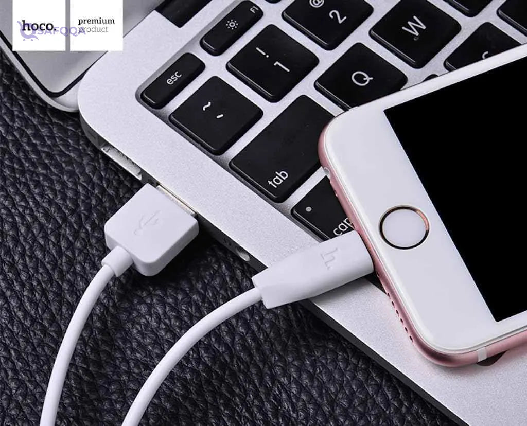 Hoco X1 Rapid Charging Cable (2.4A – 1M) – USB-A to Lightning Plug - Safqqa