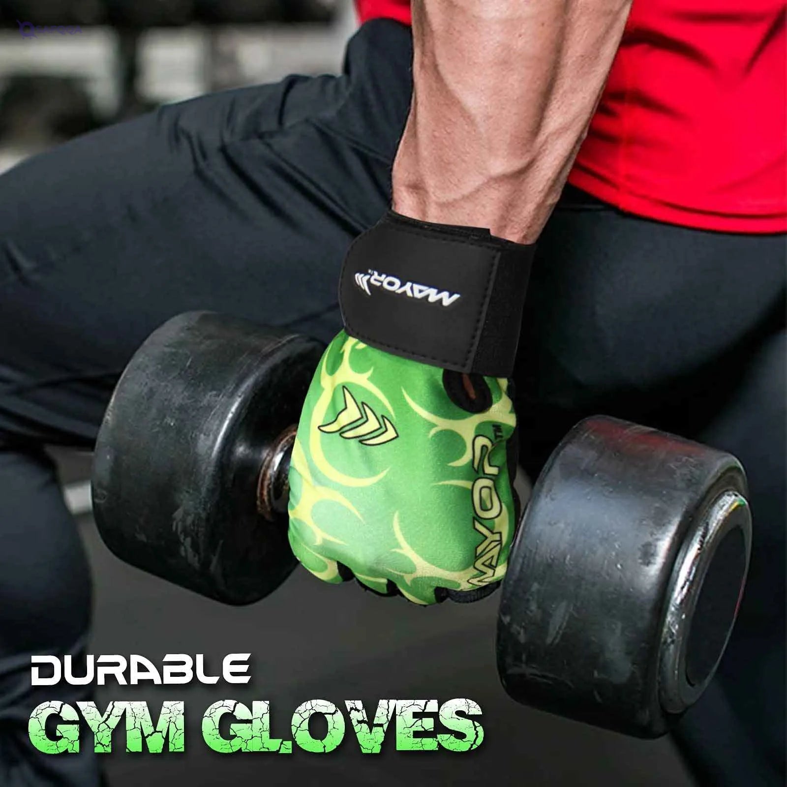 Mayor Pluto Exercise/Weight Lifting Gloves for Men, Women. Gym Gloves with Wrist Support for Workout Training Gloves Exercise Fitness, Hanging, Pull Ups, Suitable for Dumbbells & Cycling - Safqqa