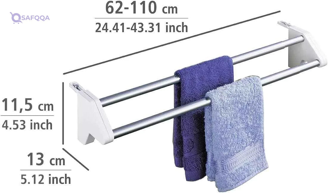 WENKO Standard Radiator Clothes Dryer – Aluminium, Extendable, Indoor & Outdoor, Portable - Safqqa