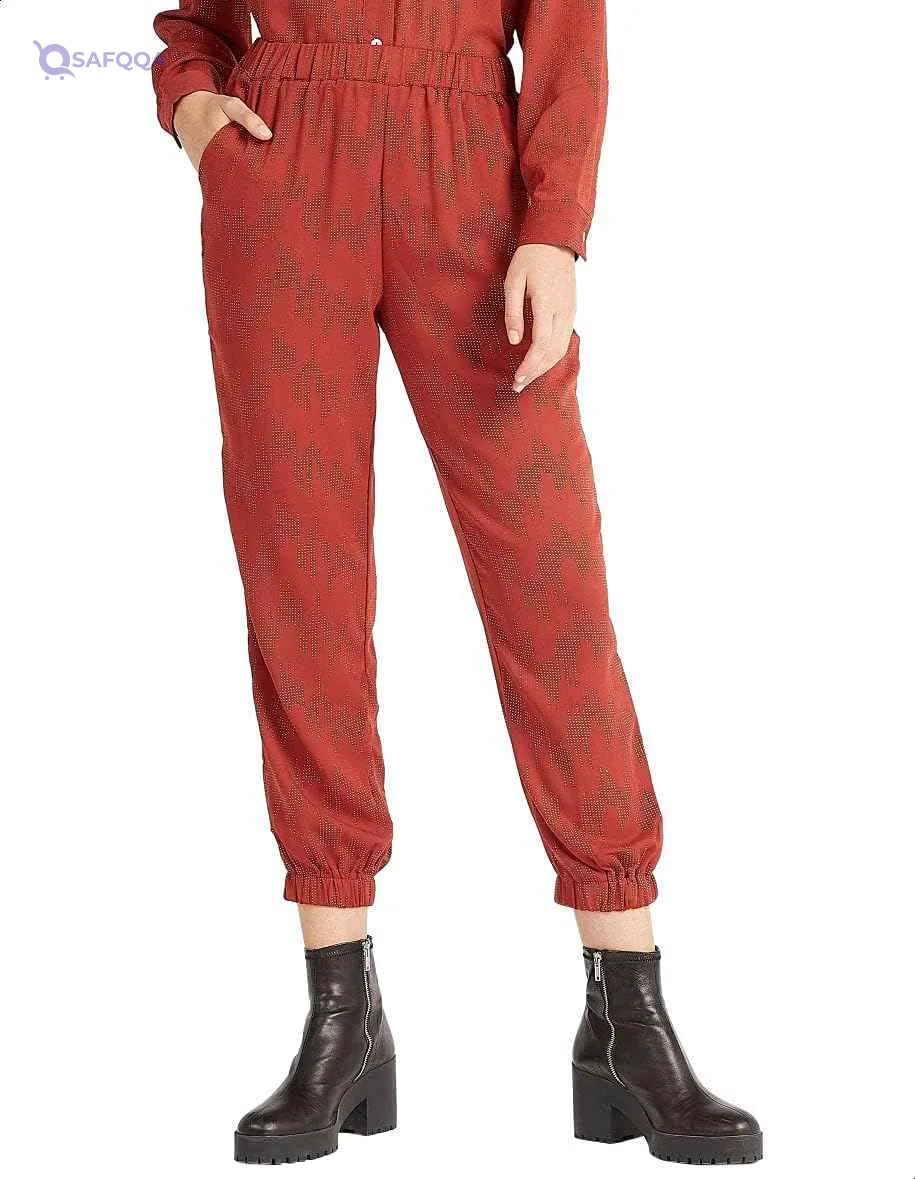 2Xtremz Cotton Slim-Fit Elastic Waist Pants for Women M - Safqqa Egypt