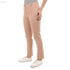 esla_Slim Leg Solid Casual Pants_Light Beige_size 38 - Safqqa Egypt