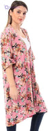 Jamila Women Cotton Floral Patterned Knee Length Kimono - Safqqa