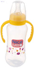 Nice baby feeding bottle with hand 280ml yellow - Safqqa