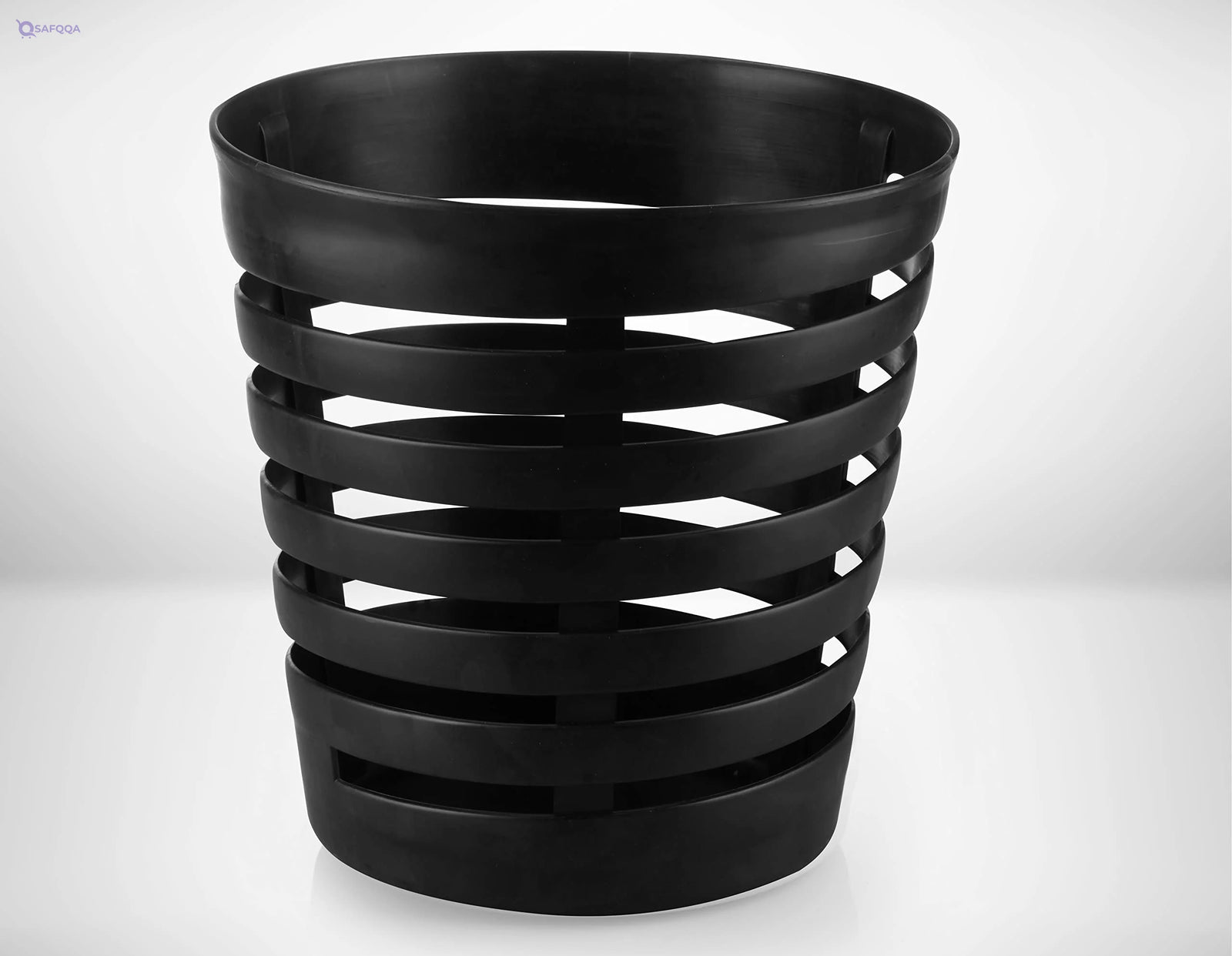 Max Plast Plastic Waste Bin ,Black - Safqqa