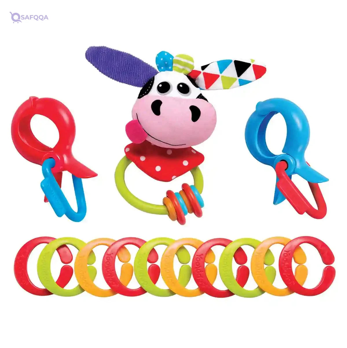 Yookidoo A Multi-Purpose Set Of Clips For Kids-, Multi-Color - Safqqa