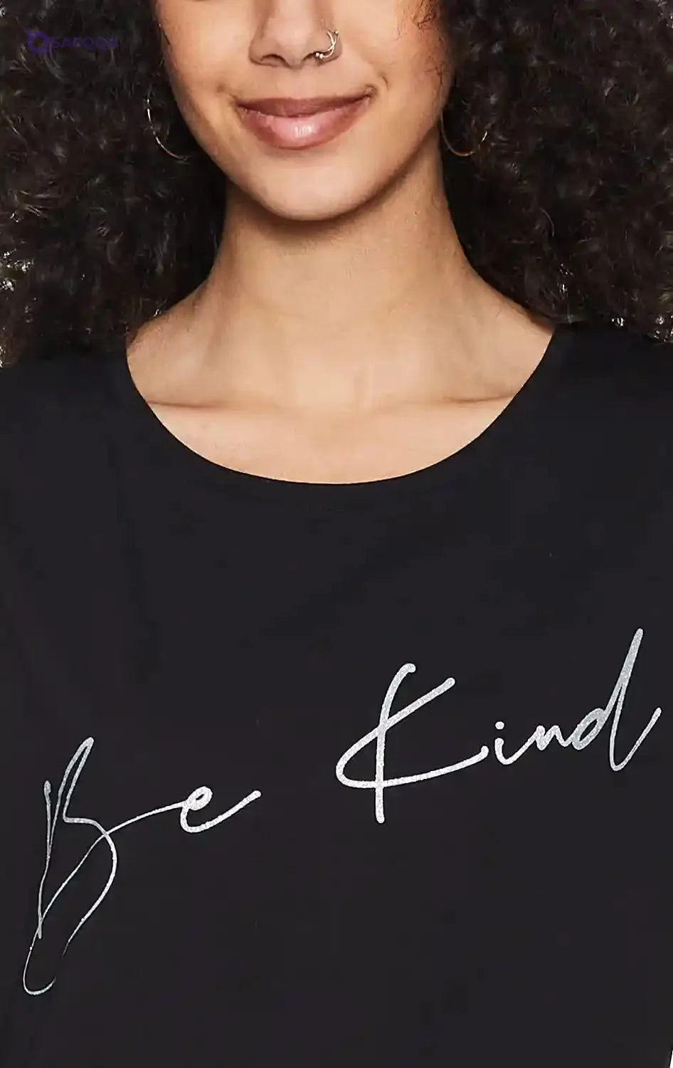 Matalan Be Kind Letters Print Short Sleeves Round Neck T-shirt for Women - Safqqa Egypt