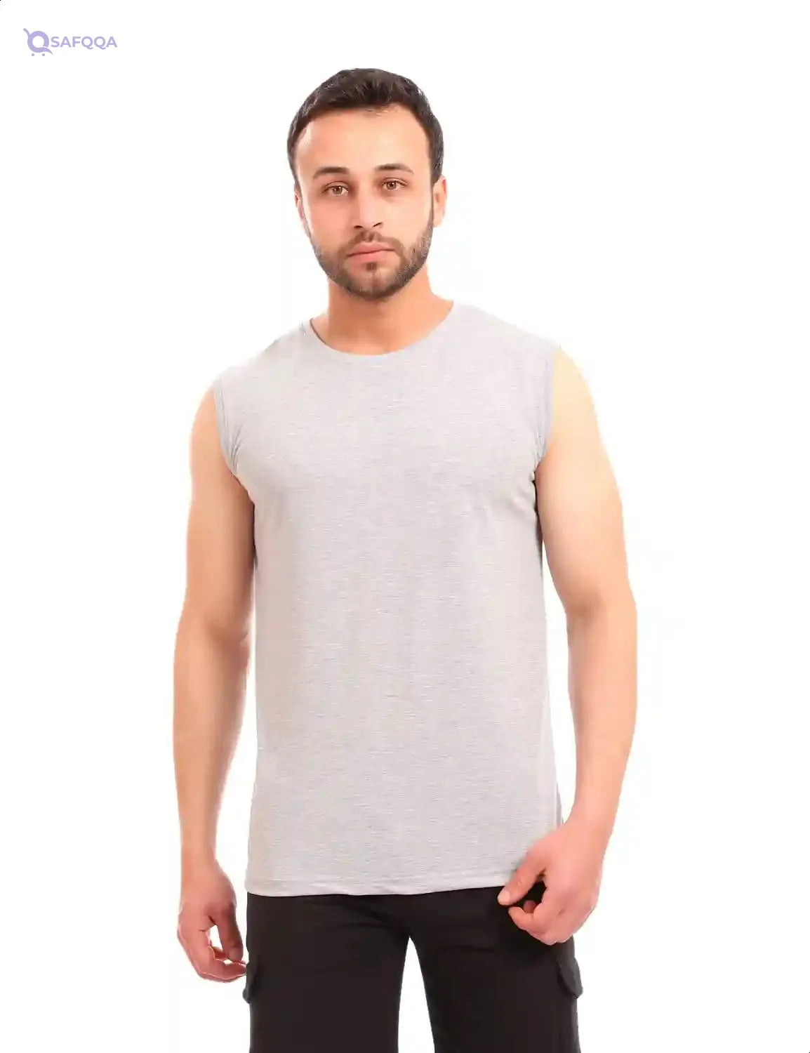 Andora Plain Sleeveless Round Neck T-shirts For Mens - Safqqa Egypt