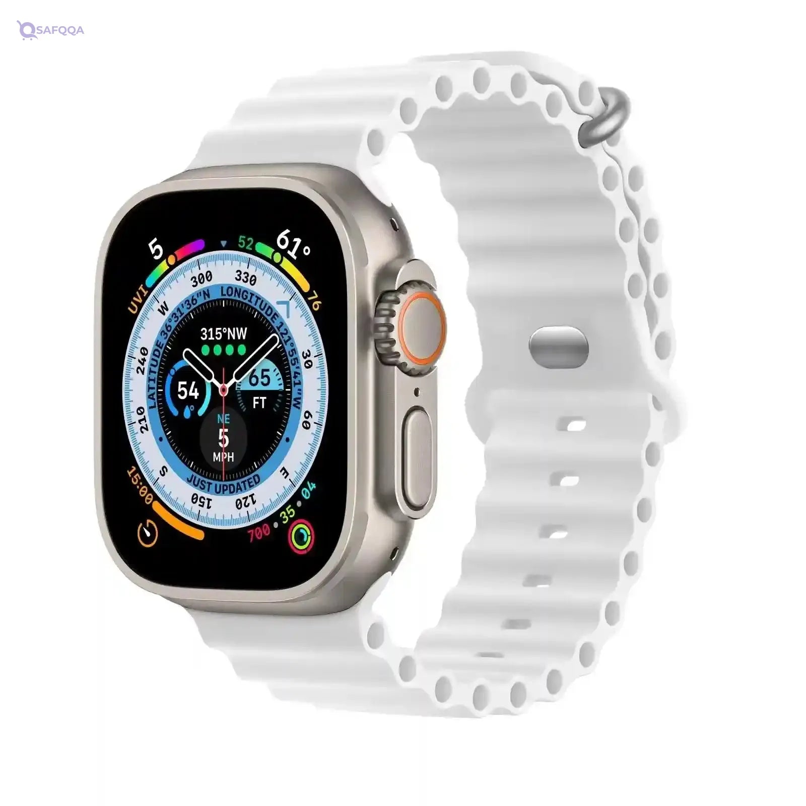 Silicone strap compatible with Apple Watch Ultra - Safqqa