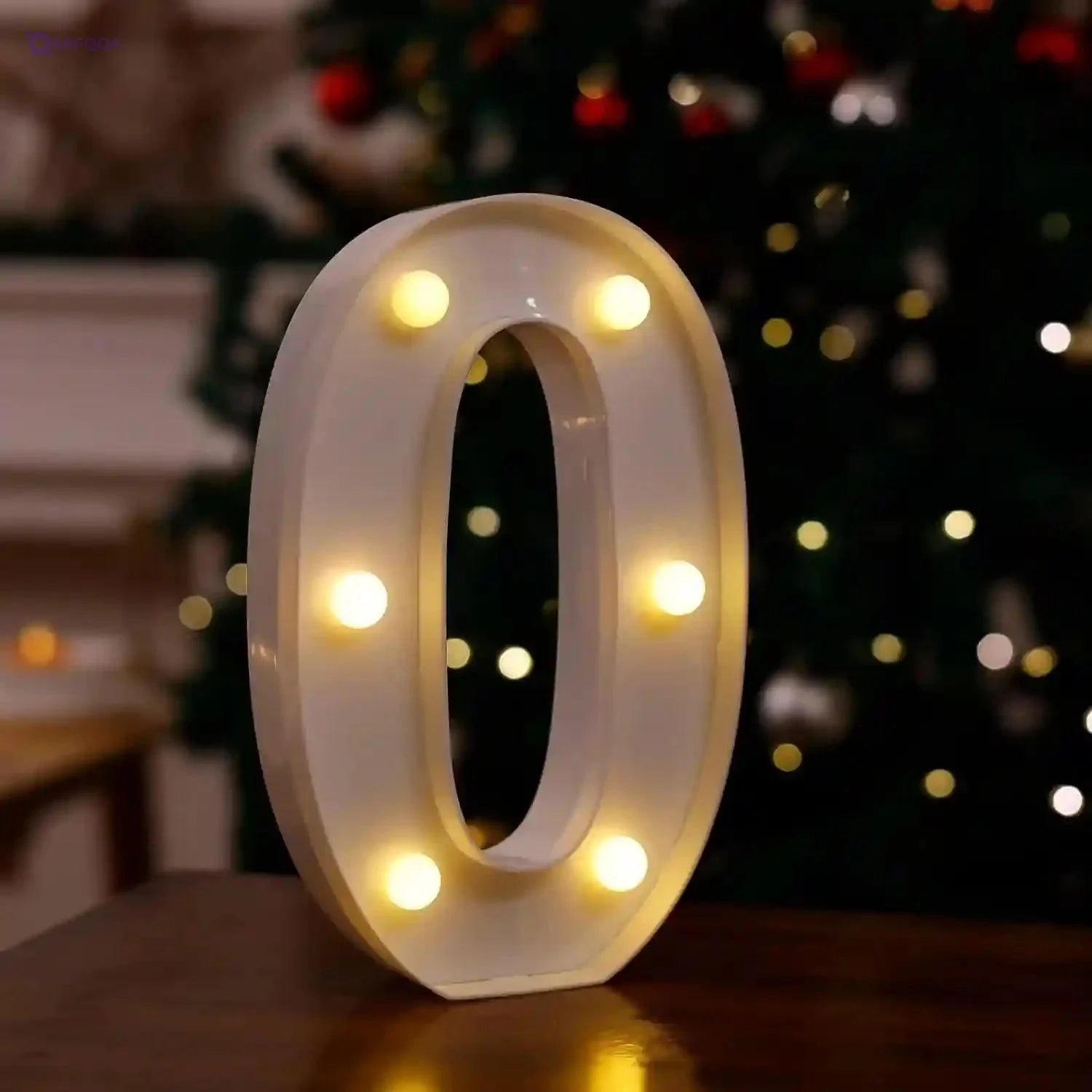 LED Marquee Letter Light  (O) Warm White Decorative Alphabet Lamp - Safqqa