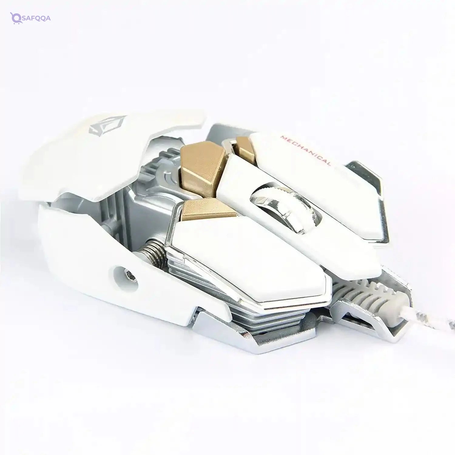 Meetion M990S - Mechanical Programmable Gaming Mouse (4000 DPI) – For PC & Laptop – White - Safqqa