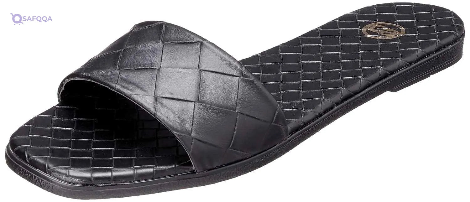 Club Aldo Square-Toe Basket-Weave Slide Slippers For Women - Safqqa Egypt