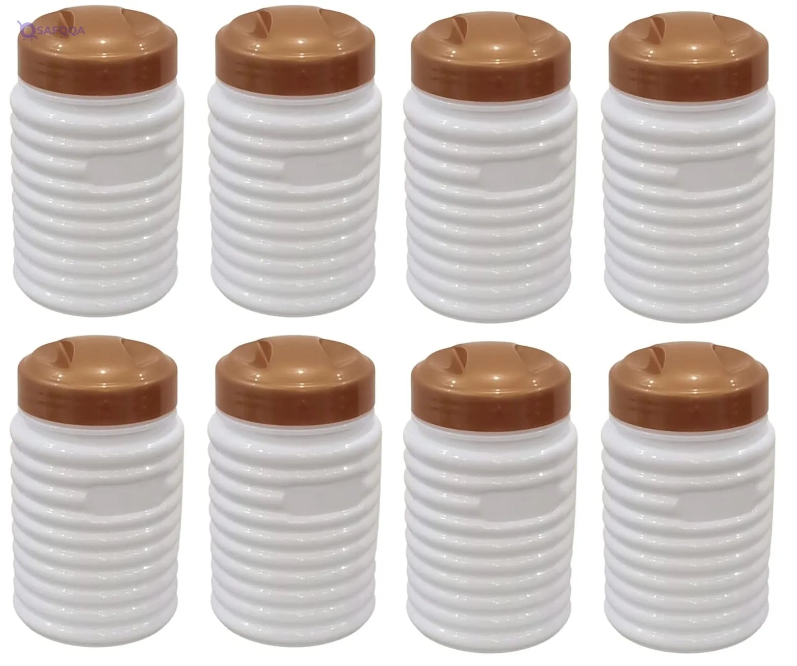 Winner plast Spice jar set ,8 pieces Made from durable, high-quality plastic - Safqqa