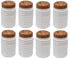 Winner plast Spice jar set ,8 pieces Made from durable, high-quality plastic - Safqqa