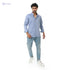 Men’s Long-Sleeve Plain Oxford Shirt - Safqqa