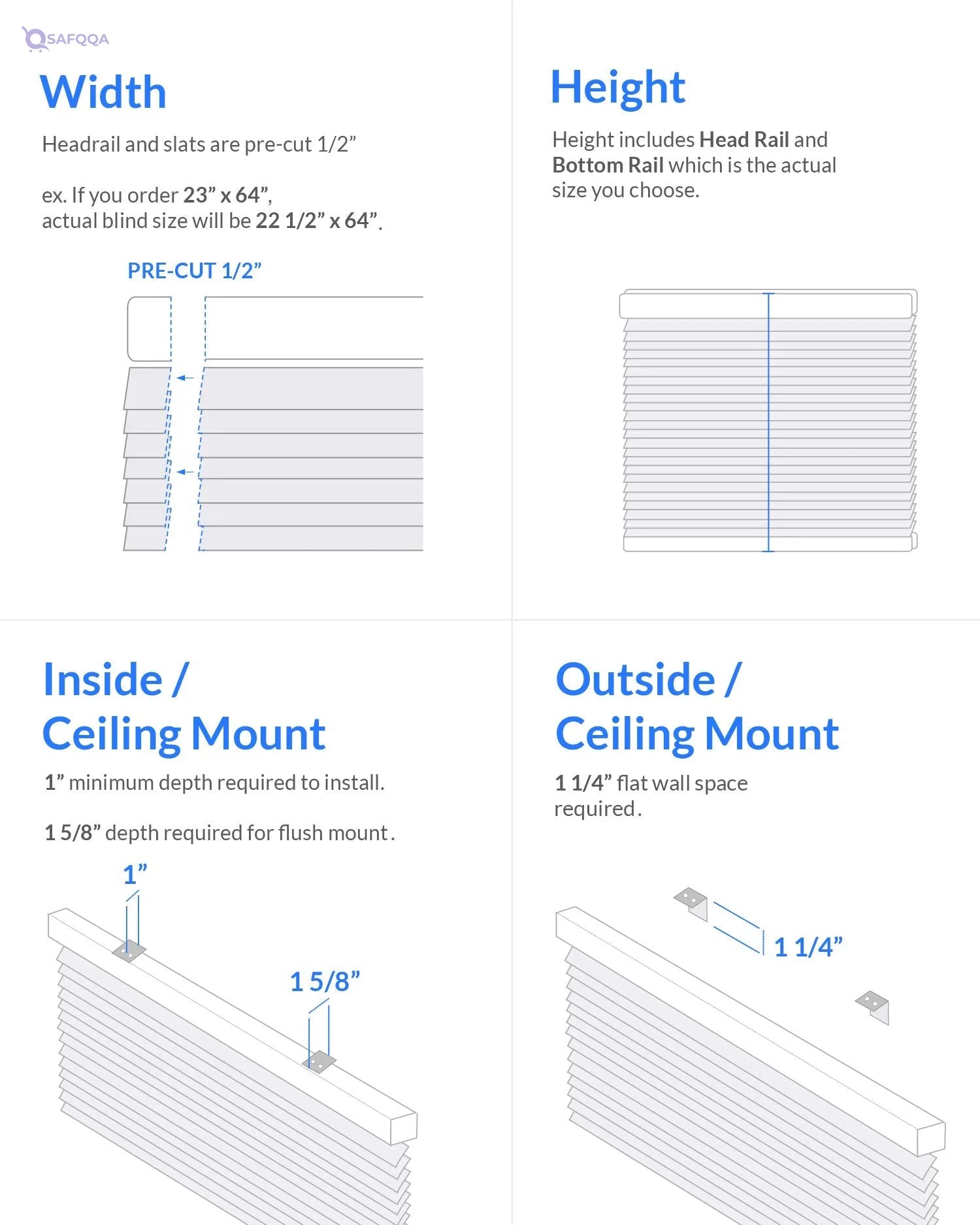 CHICOLOGY Horizontal Gloss Mini Blinds – Stylish Window Coverings - Safqqa