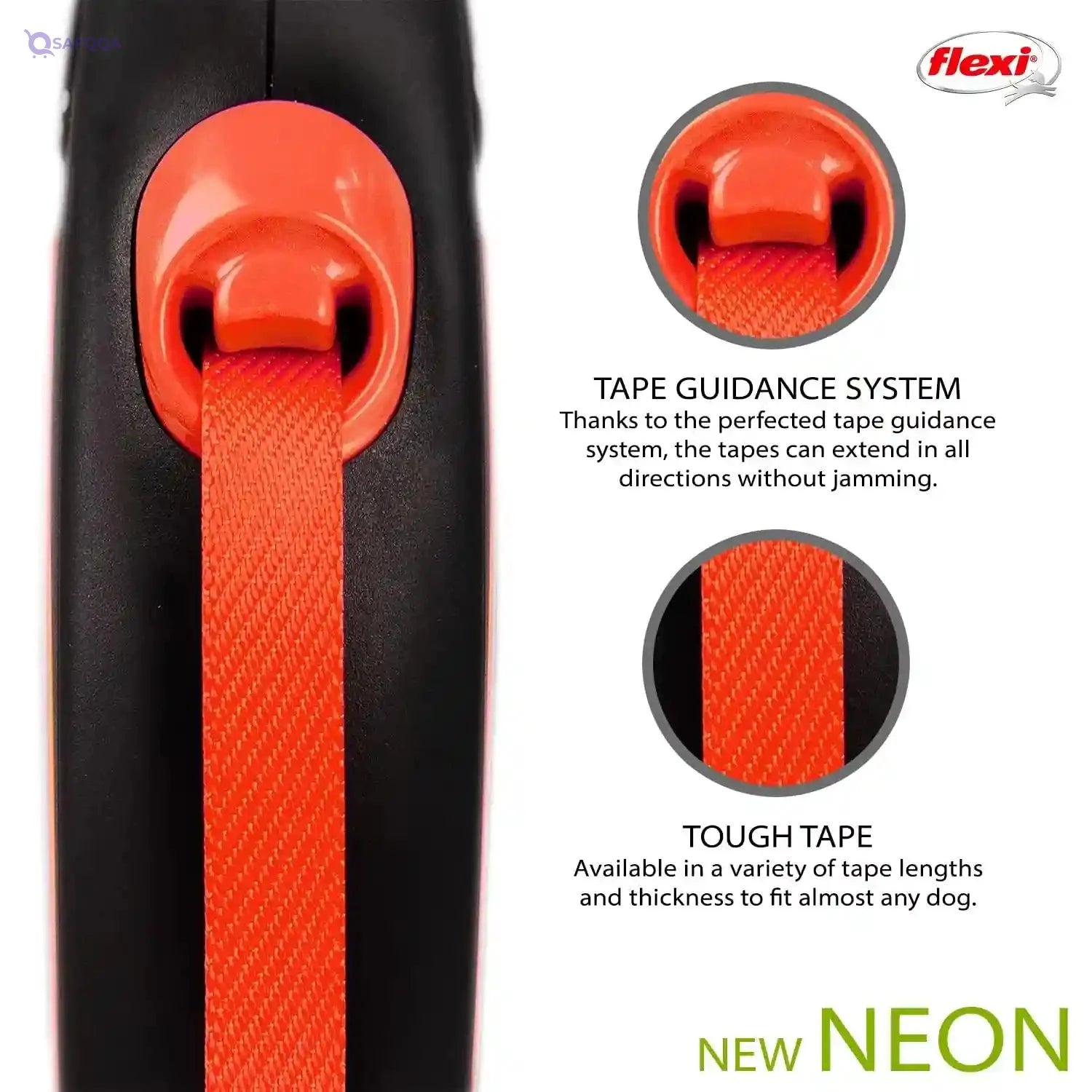 Flexi Tape 5m orange For Dog - Safqqa