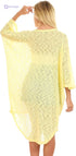 JAMILA Women's Front Slit Wide Round Neck Cover-Up - Safqqa
