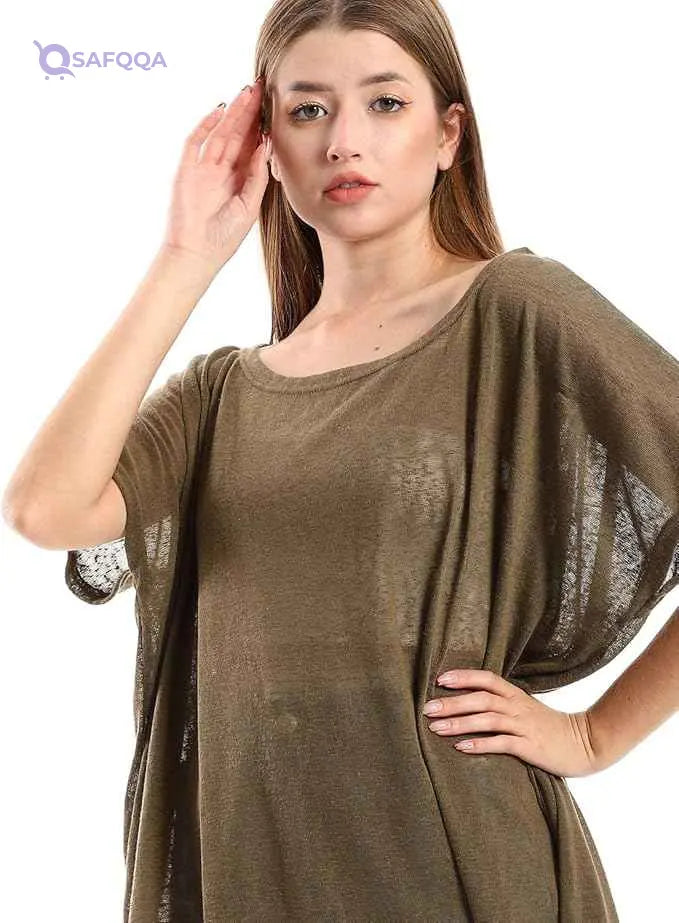 Jamila Women’s Solid Cover-Up with Decorated Fringes – Elegant Lightweight Outerwear - Safqqa