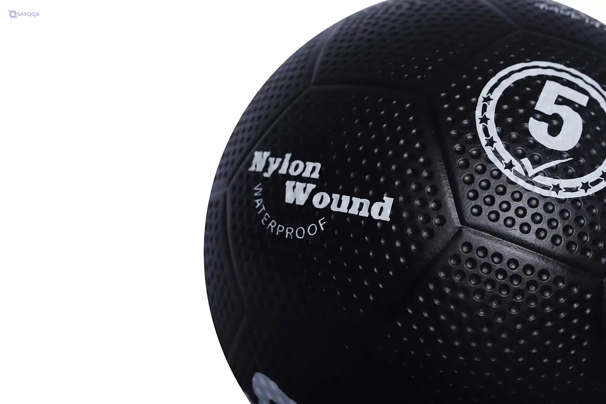 Synplay SS00130 Rubber Soccer Ball – Dimpled, Size 5 - Safqqa