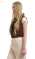 Ravin Elastic Hem Internal Padded Fur Vest For Women ,• Internal padding for warmth and insulation. - Safqqa