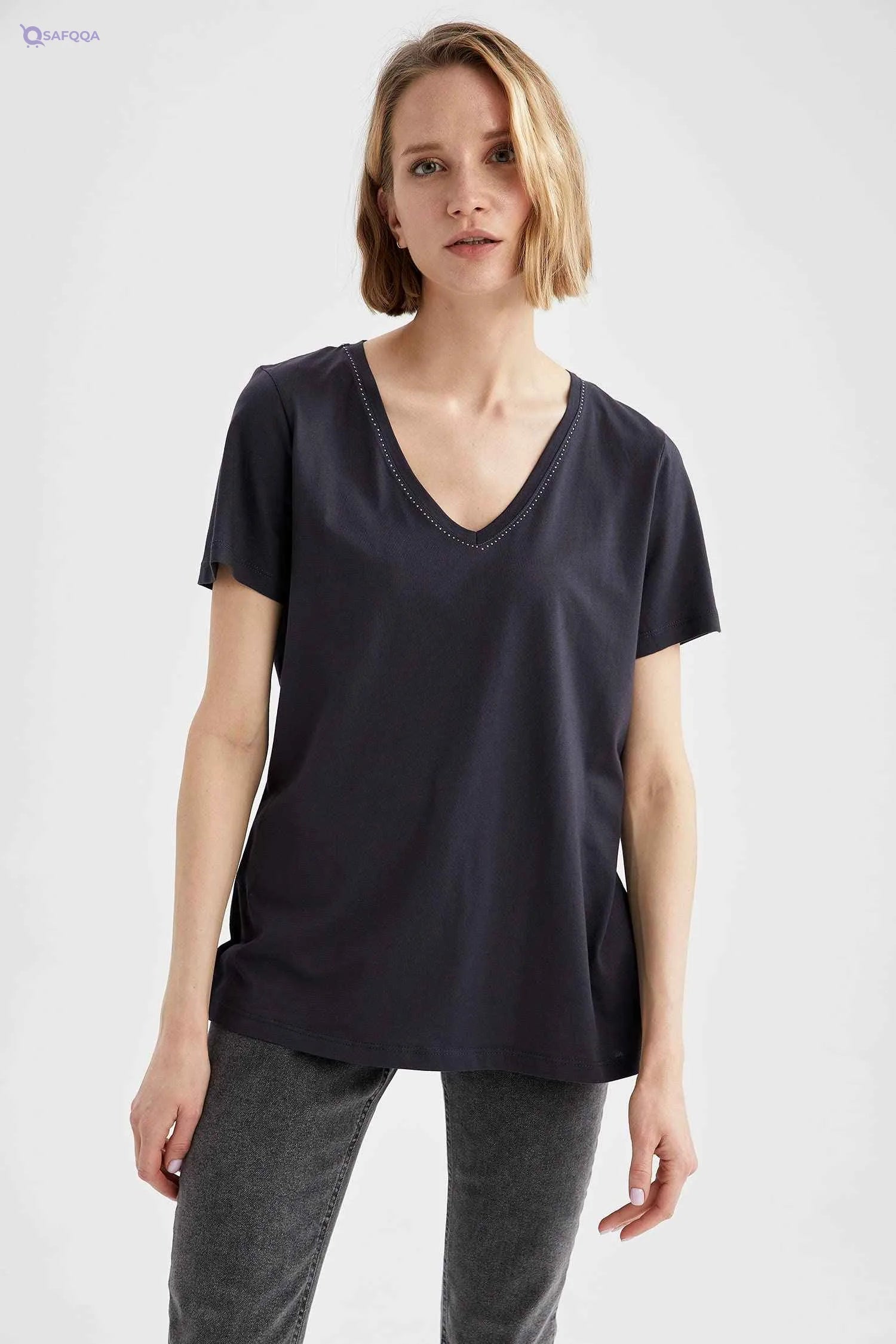DeFacto womens U6406AZ T-Shirt - Safqqa Egypt