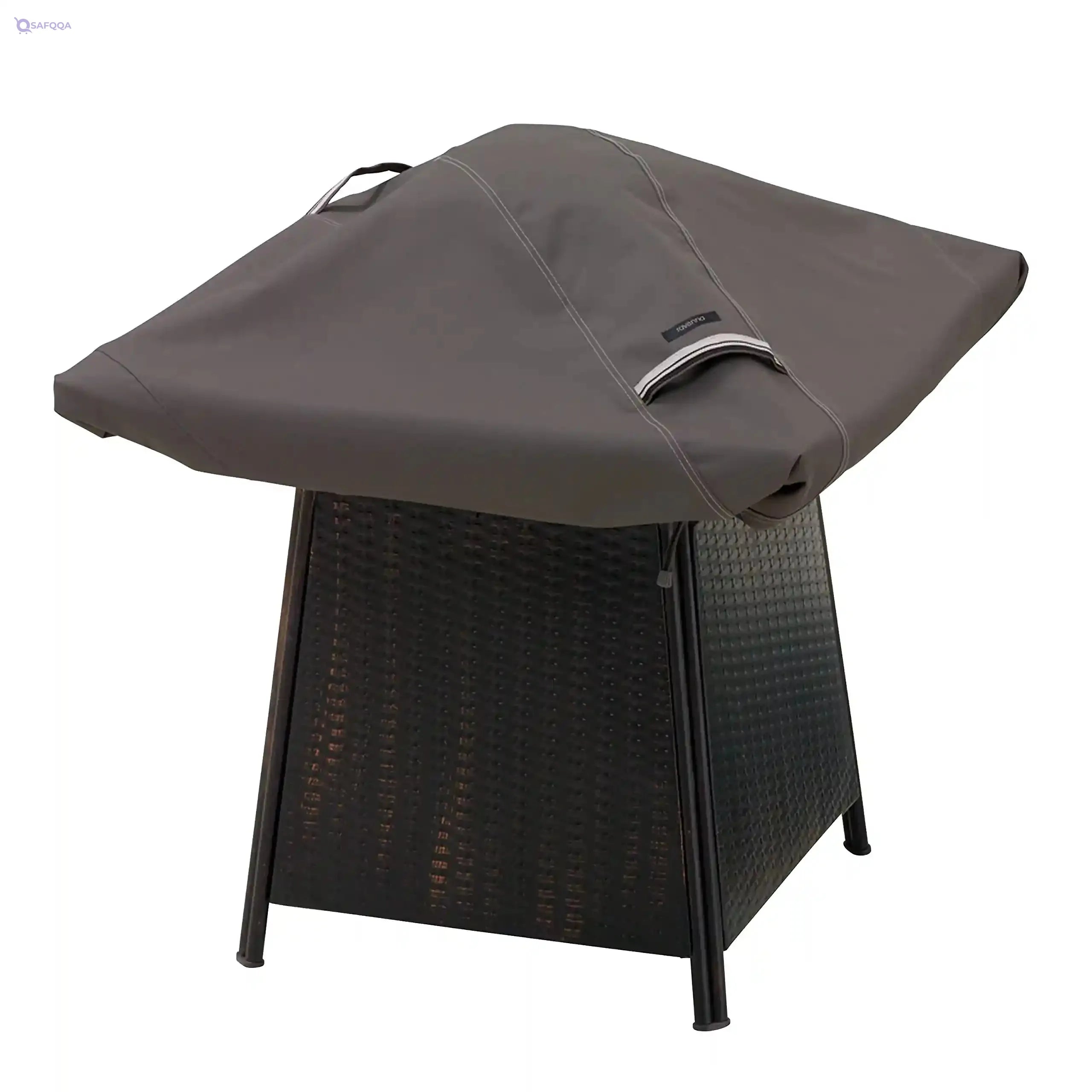 Classic Accessories 55-148-015101-EC Ravenna Cover, Fits 40 x 40 Square Fire Pits, Taupe - Safqqa