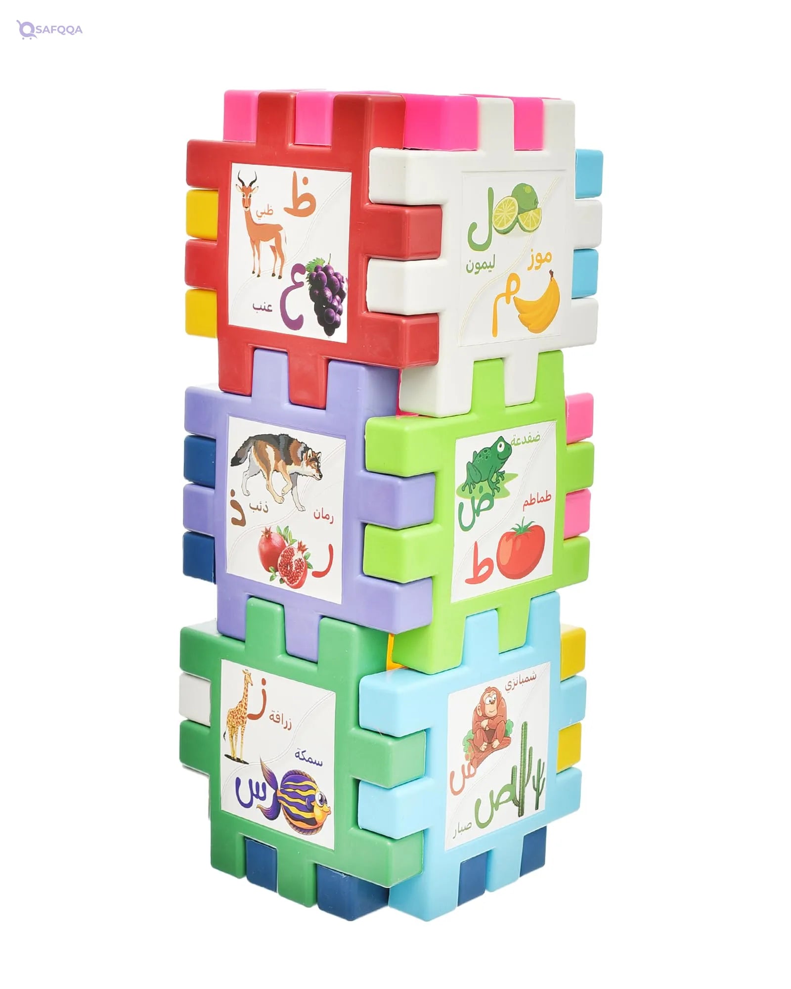 Generic Plastic Large Puzzle Tower Educational Enlighten Your IQ With Bag Store And sticker Alphabet For Children - Safqqa