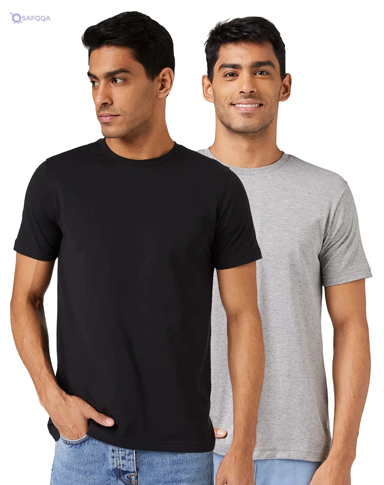 Symbol Men’s Classic Solid Regular Fit T-Shirt - Safqqa