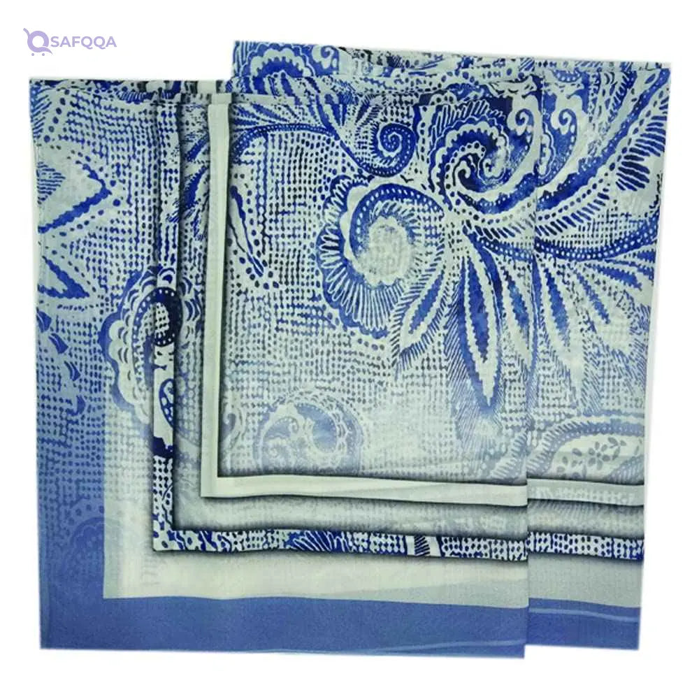 EL Modather Chiffon Crepe Scarf for women 195 * 70cm-Multicolor - Safqqa Egypt