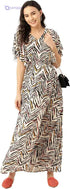 Women’s Nursing Dress with Concealed Zip – Viscose Fabric - Safqqa