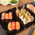 Restaurantware-Voga 10 x 20 Inch Serving Plates, 4 Rectangle Charcuterie Boards - Premium, Mimics The Look Of Slate, Black Melamine Serving Platters, Serve Appetizers Or Desserts, For All Occasions - Safqqa