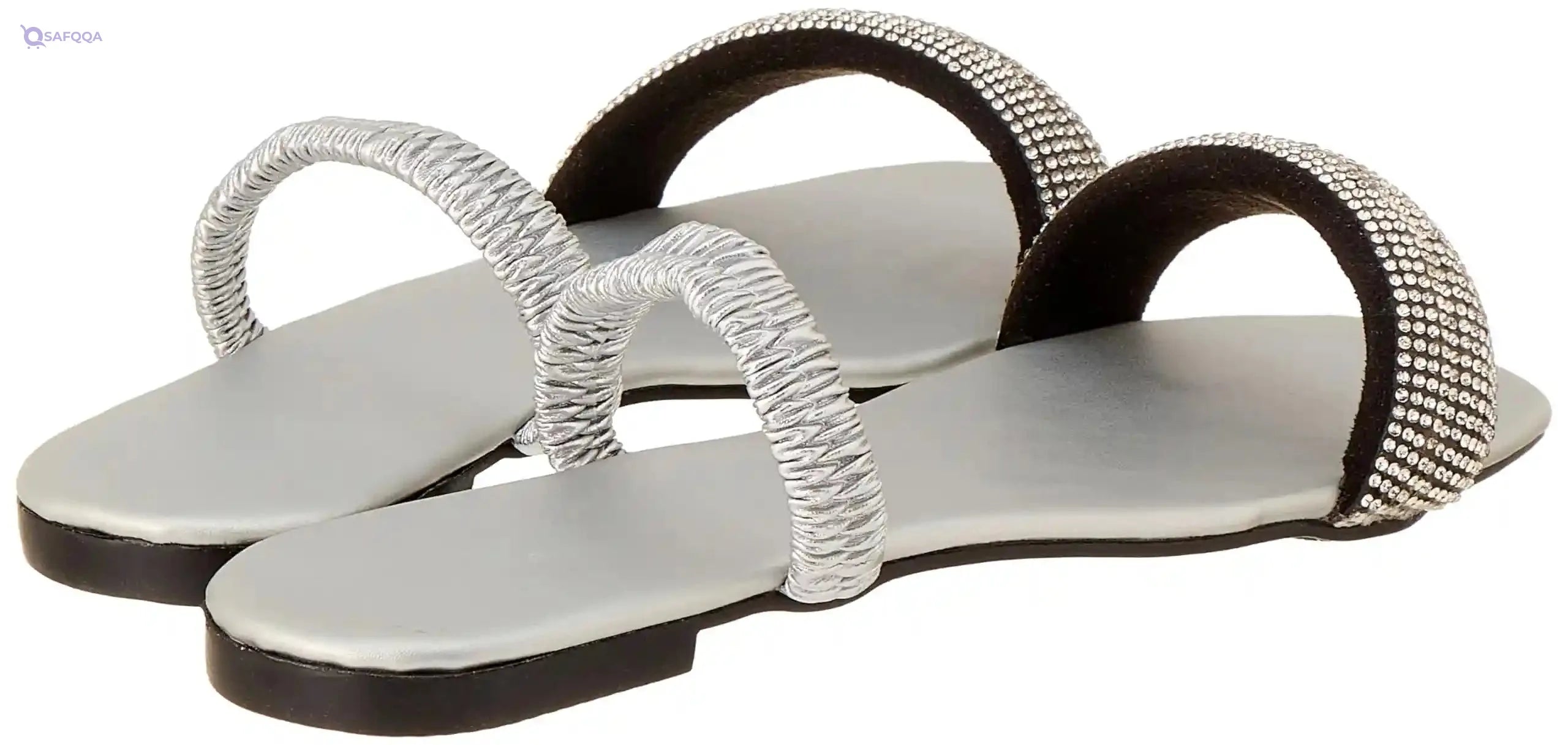 OX womens OX Faux Leather Slides For Women OX1029 Flip-Flop - Safqqa