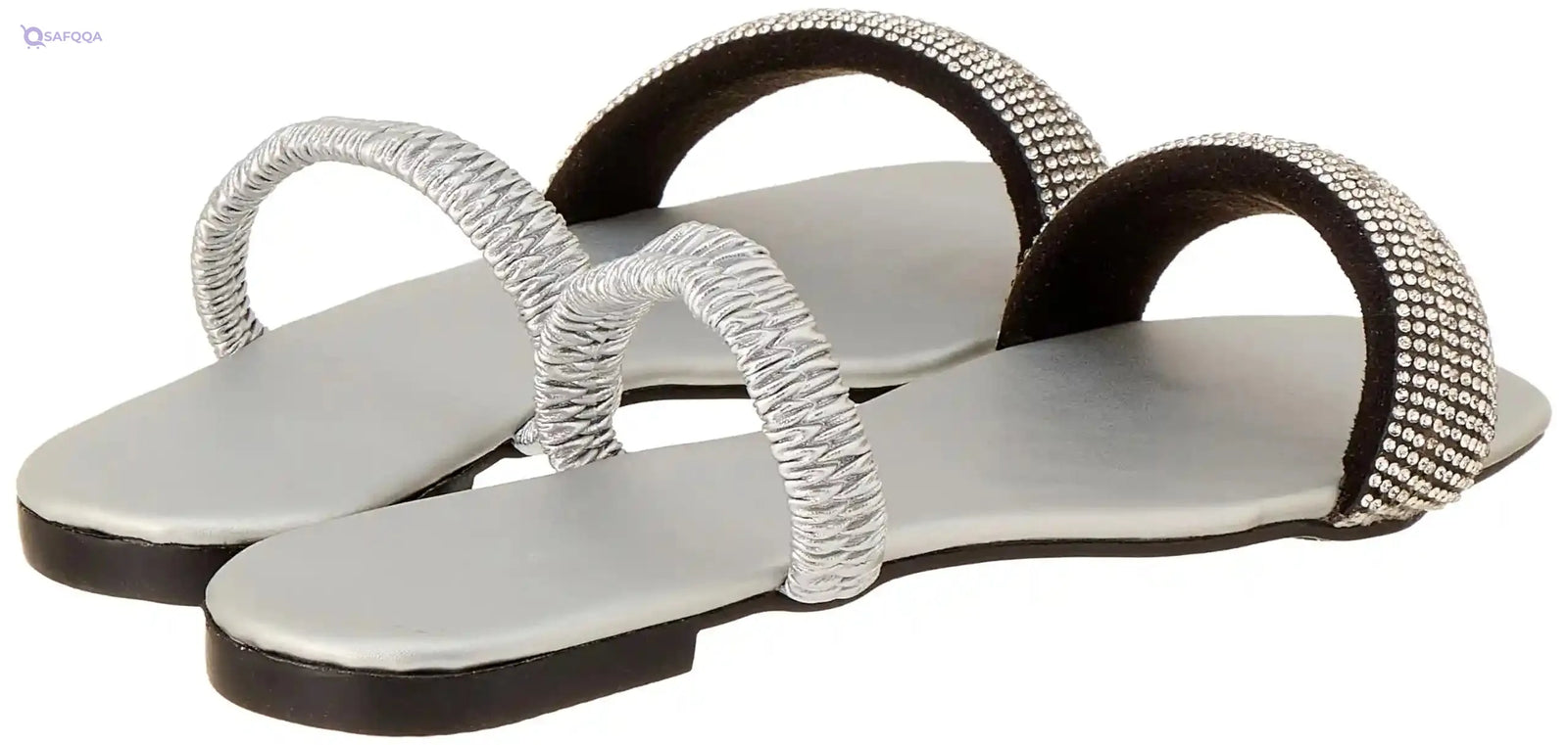 OX womens OX Faux Leather Slides For Women OX1029 Flip-Flop - Safqqa